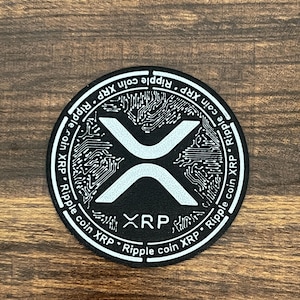 XRP Ripple Coin 3D Printed Cryptocurrency Collectible XRP Display Coin Crypto Gift for Investors & Traders Blockchain Decor