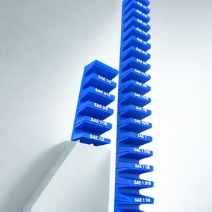 SAE Wrench Organizer: Modular Toolbox Storage (18 Pack)