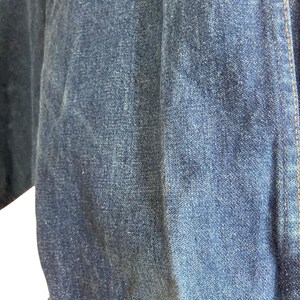 Vintage 90s Wrangler Straight Leg Jeans – Dark Blue – USA Made – 35x34 image 7