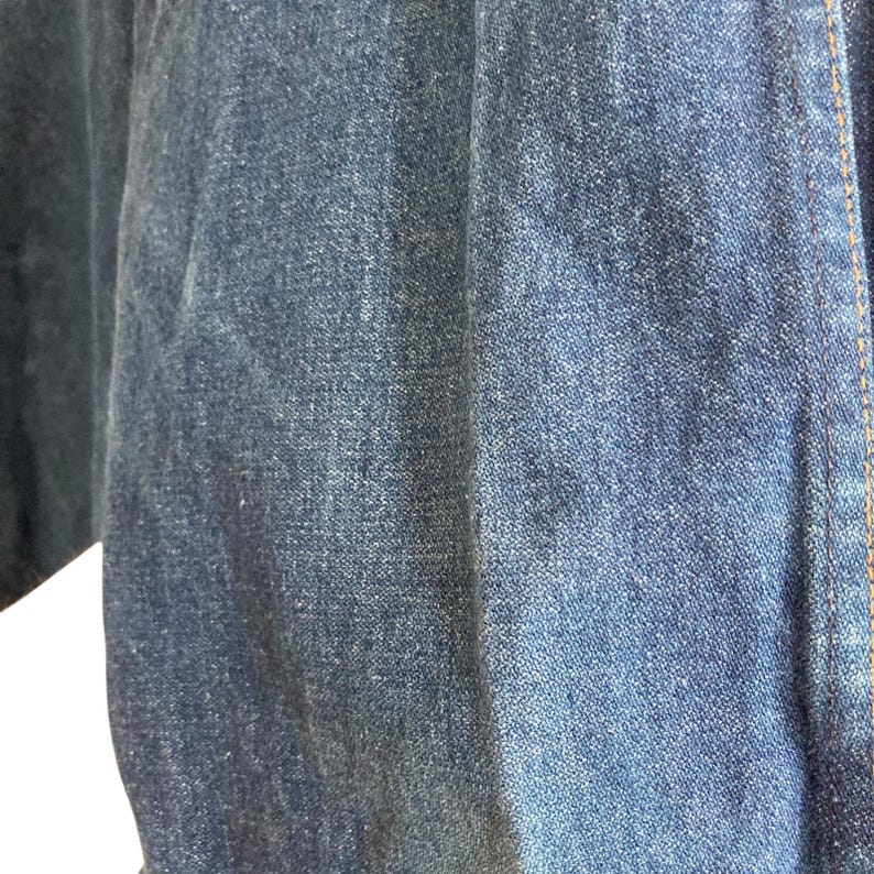 Vintage 90s Wrangler Straight Leg Jeans – Dark Blue – USA Made – 35x34 image 7
