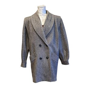 80s Tweed Coat - Etsy