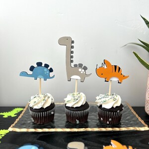 Dinosaur Cupcake Toppers