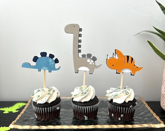 Dinosaur Cupcake Toppers | Dinosaur Birthday Party