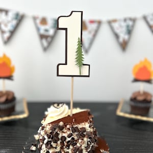 Happy Camper Birthday Cake Topper