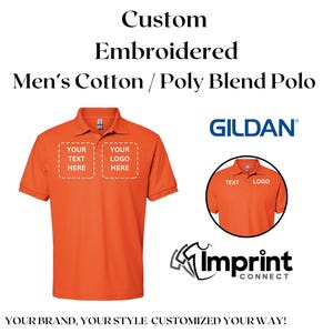 Polo Shirt Custom Personalized Men&#39;s Embroidered Moisture-Wicking Cotton Blend Corporate Logo Team Apparel Business Uniform Gift Custom Polo