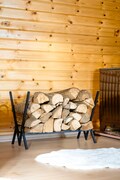 Minimalist Metal Firewood Rack, Wood Holder, Fireplace Accessories, Garden Decoration