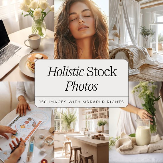 Holistic Wellness Stock Photo Bundle | Self-Care & Natural Lifestyle Images | High-Quality Stock Photography for Wellness-Beauty Brands