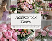 Flower Stock Photo Bundle | High-Quality Floral Images | 100 Professional Stock Photos for Florists & Flower Businesses