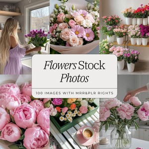 Flower Stock Photo Bundle | High-Quality Floral Images | 100 Professional Stock Photos for Florists & Flower Businesses