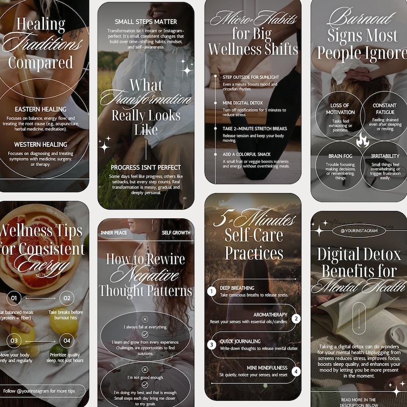 Wellness Instagram Reels | Holistic Health &amp; Self-care Video Content | Canva Reels for Coaches ...