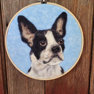 Needle felted Custom Dog Portrait