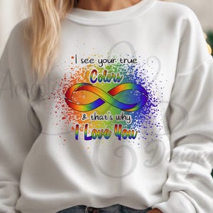 Autisme-acceptatie - ik zie je ware kleuren - digitale download