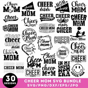 Cheer Mom SVG-Bundle, Cheerleader SVG, Cheerleader SVG, jubeln SVG-Bundle, jubeln Mama, jubeln Mama SVG, jubeln Shirt SVG, SVG-Dateien für Cricut