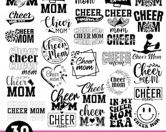 Cheer Mom Svg bundle, Cheerleader Svg, Cheerleading Svg, Cheer Svg Bundle, Cheer Mom, Cheer Mama Svg, Cheer Shirt Svg, Svg Files For Cricut