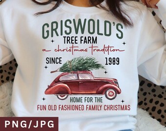 Griswold Christmas Tree Farm PNG Merry Christmas Png Christmas Vacation PNG Family Christmas Png Christmas Movie Png Retro Christmas png
