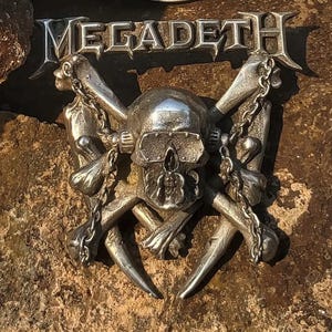 Metal Skull Belt Buckle – Inspired by Thrash Metal Legends, Vintage Rocker Accessory, Gifts for Men & Women