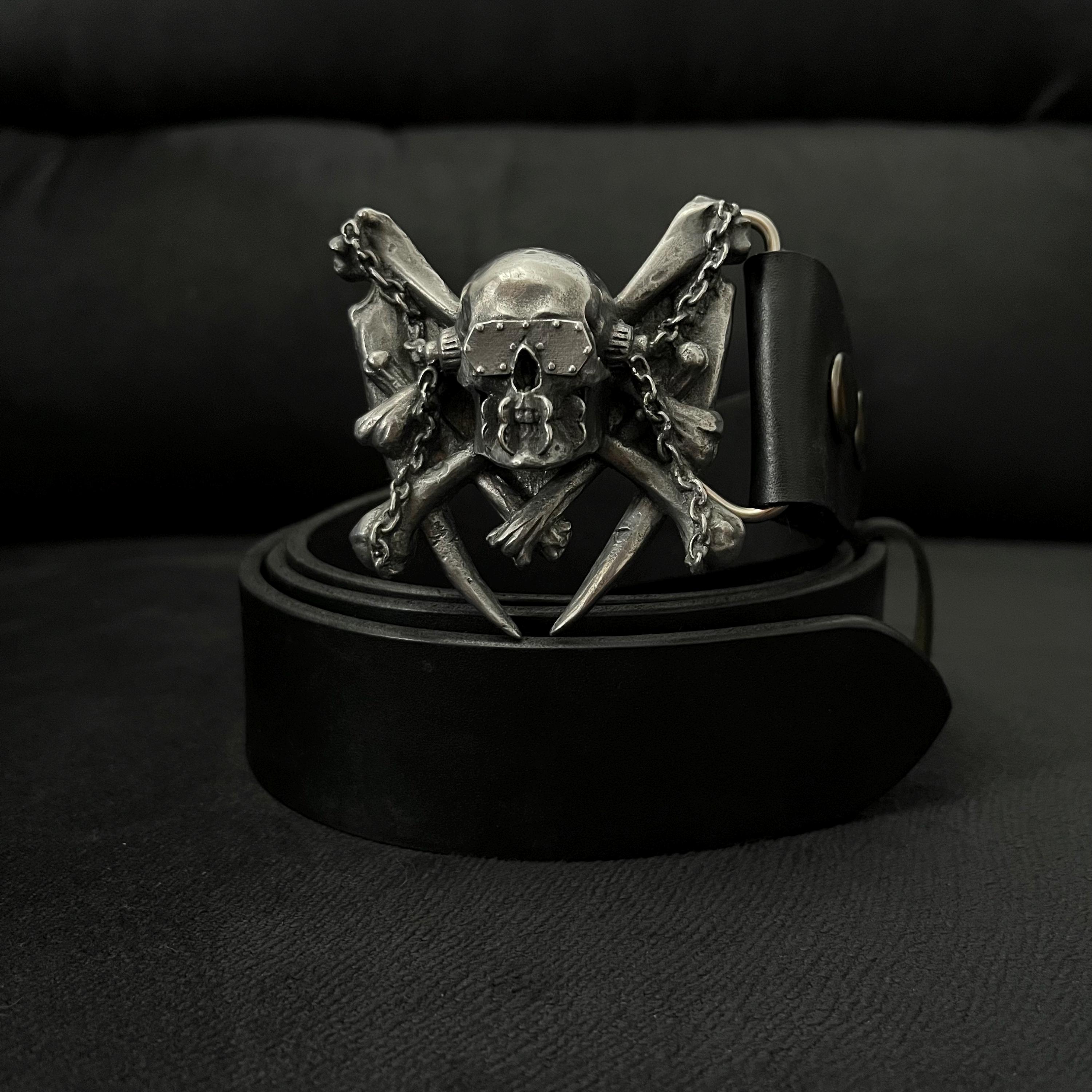 即完 emostanceclub SKULL BELT BUCKLE Metal Skull Belt Buckle – Inspired by Thrash Metal Legends