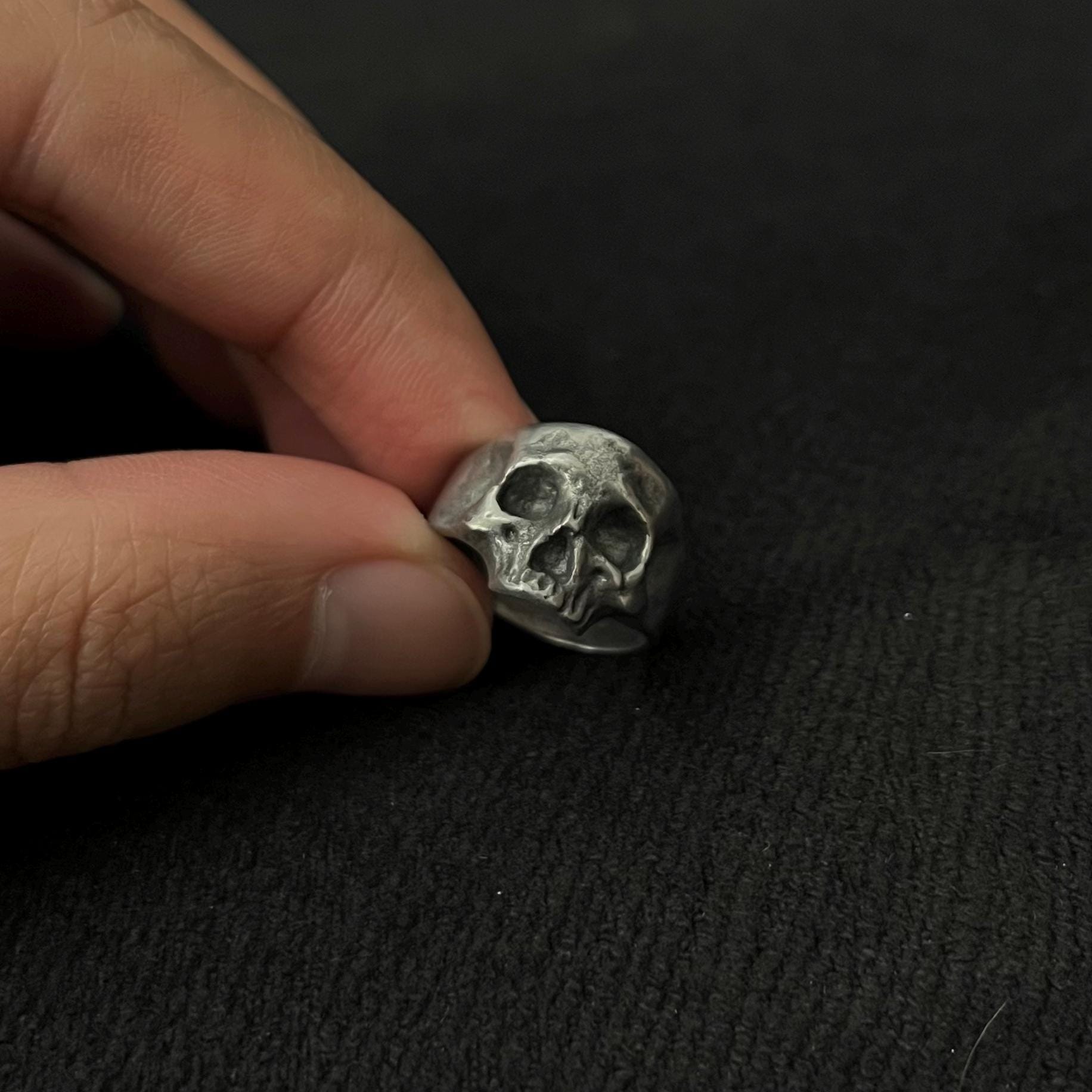 HIPEE-Bague Vintage En Acier Inoxydable Pour Hommes Et Femmes,1 Pièce