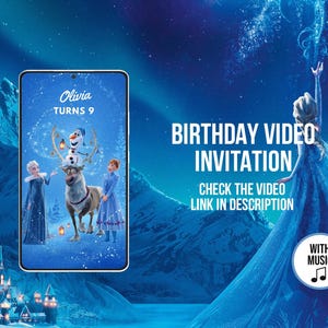Die Eiskönigin Elsa Geburtstagsvideo Einladung Elsa Einladung Elsa Animierte Einladung Elsa Gefrorene Animierte Einladung Video Prinzessin Elsa Digital #0003