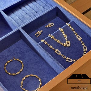 Individueller Schmuck-Organizer, Schmucktablett, Schubladeneinsätze, Aufbewahrungsboxen, Präsentationstabletts, personalisiert