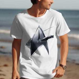 Spaceship Logo T-Shirt, Sci-Fi Fan Tee, Spaceship Design, Geek Gift Apparel, Unisex Graphic Tee, Nerdy Fashion, Classic TV Show Shirt