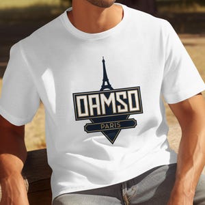 Paris Eiffel Tower T-Shirt: Damso Graphic Tee, France Souvenir