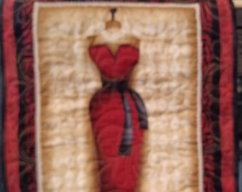 Wall hanging - Gown on Dress form
