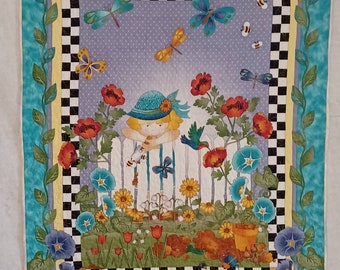 Quilt - My Garden - baby quilt/wall hanging