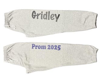 Customizable Unisex close bottom logo Sweatpants, Personalized Text & Design logo jogger pants