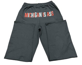 Custom Unisex Open Bottom Sweatpants, Personalized straight leg sweatpants