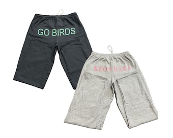 Custom Open Bottom Sweatpants, Personalized Unisex straight leg sweatpants