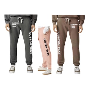 Aangepaste comfortkleuren katoenen joggingbroek, 100% katoenen gepersonaliseerde joggingbroek, aangepaste unisex volledig katoenen joggingbroek