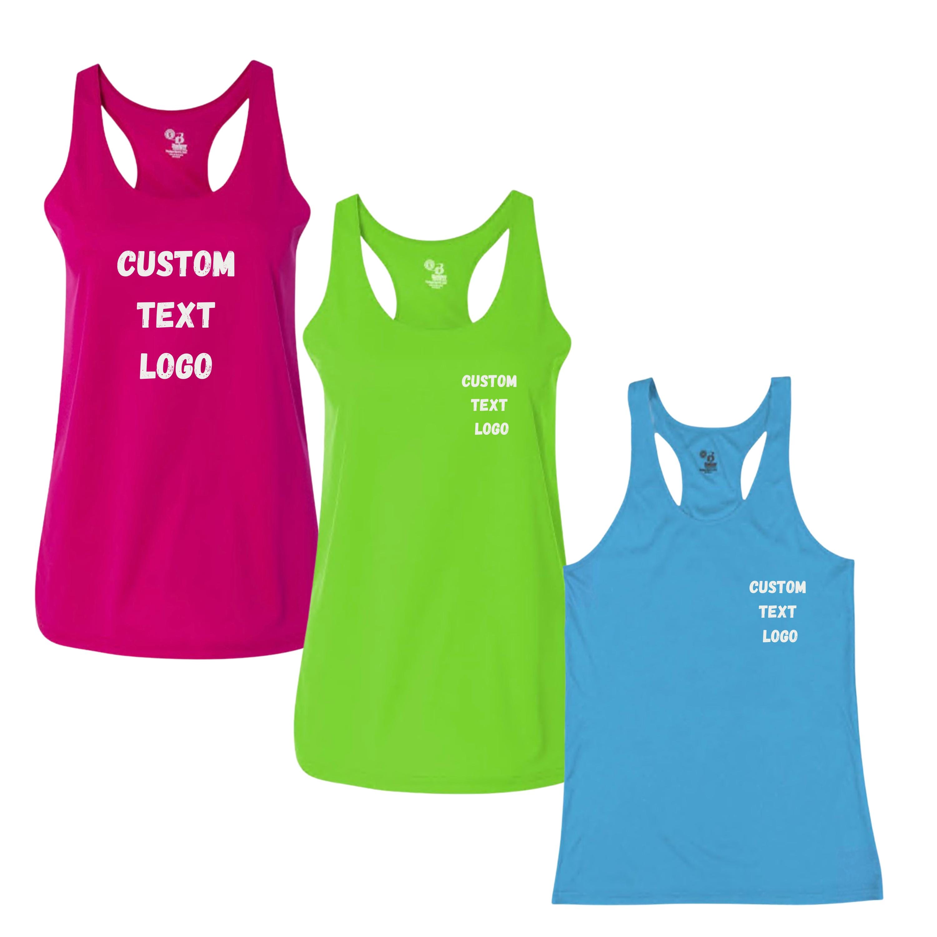 Custom Women's B-Core Racerback Tank Top, WOMEN racerback performance tank, women work out gym tank