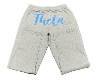 Custom Open Bottom Sweatpants, Personalized Unisex straight leg sweatpants