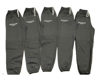 Customizable Unisex close bottom logo Sweatpants, Personalized Text & Design jogger sweatpants