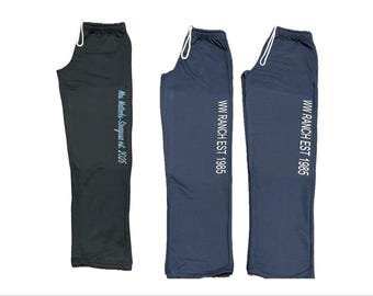 Custom Open Bottom Sweatpants, Personalized Unisex Heavy Blend straight leg sweatpants