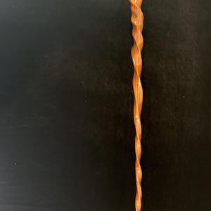 Bocote unique hand carved one-of-a-kind 35&quot; wood walking stick