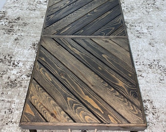Handmade Folding Wooden Picnic Table: Boho Low Dining Table