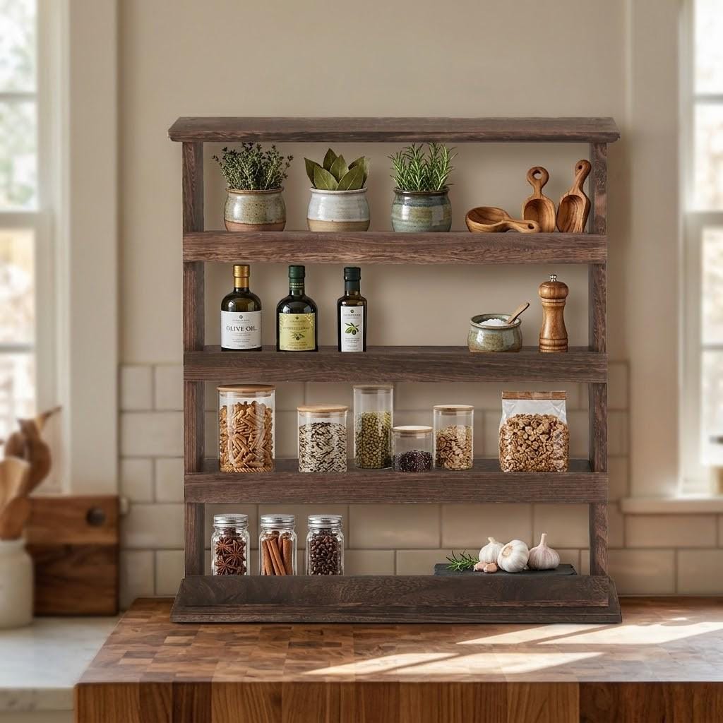 Kitchen counter shelf