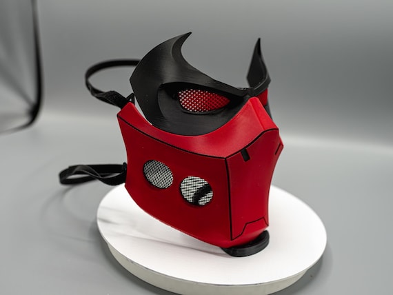 Red Hooded Outlaw 3D Printed Mask  – Redhood Cosplay Mask NEW BREATHABLE DESIGN!!