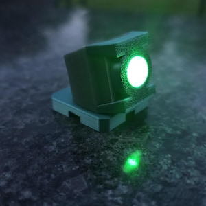 Guy Gardner Lantern Corps - Working LED Light Up Cosplay Rings - Green Color Lantern