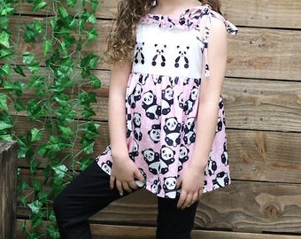 Leggings negros con detalle bordado de panda. Ofg251723022-Jean