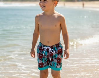 Bañador tipo western con estampado multicolor. PNB60008