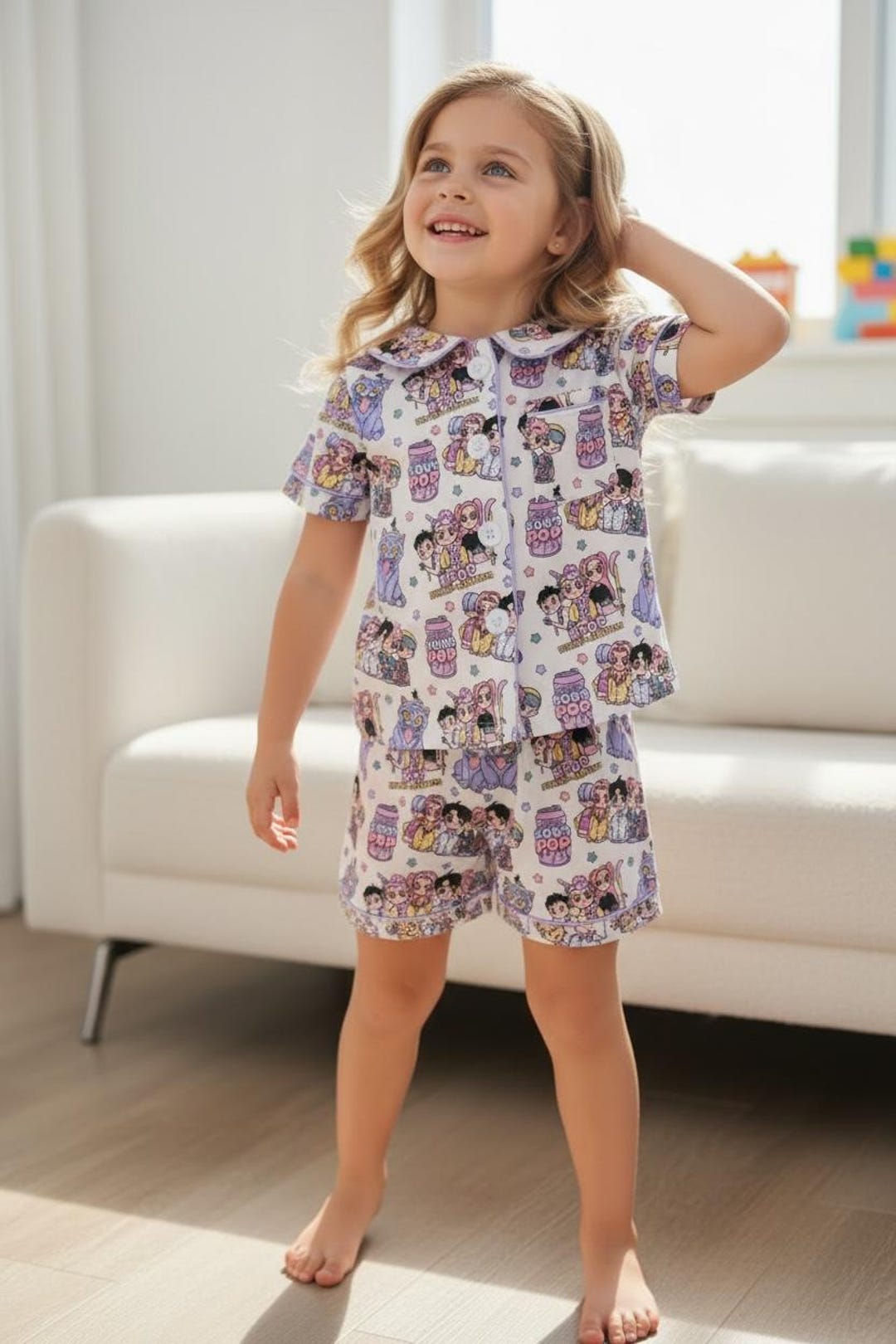Character Student Pyjamas Cartoon Character Printed Girls Pajamas Set.gsso112703 - Etsy