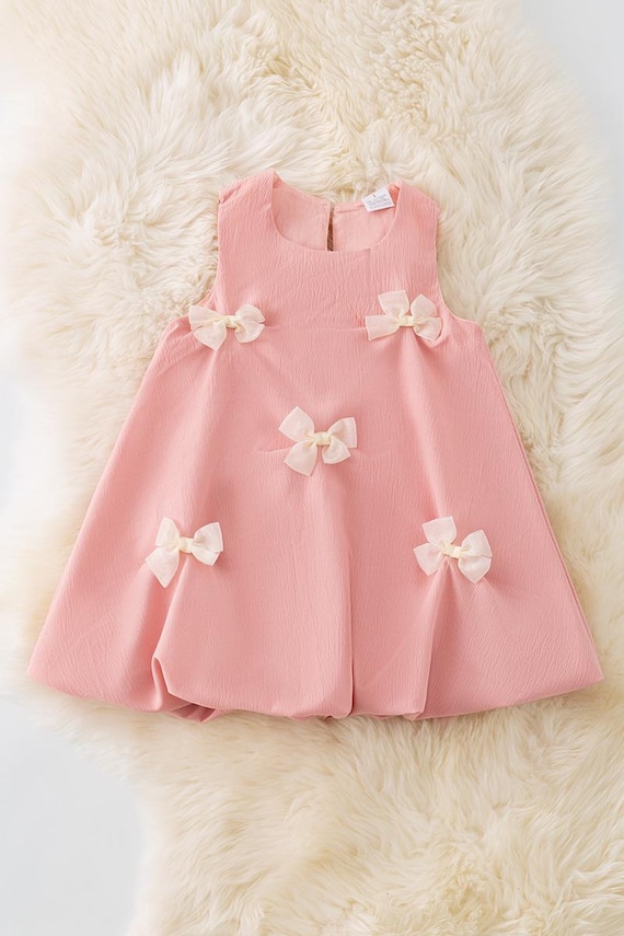light pink coquette dress Pastel Cottagecore dress Blush Pink Vintage Coquette Dress