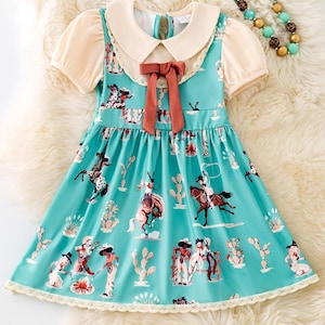 Girl's Spaghetti Strap Dress Flower Girl Smocked A-line Dresses Kids Sleeveless Summer Casual Flowy (White, 6-7 Years