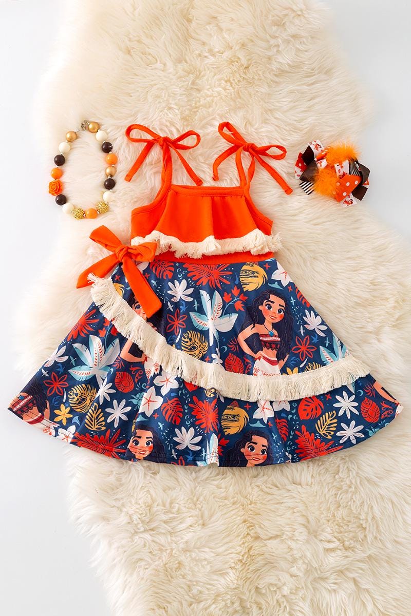 Character printed girls dress. DRG51209