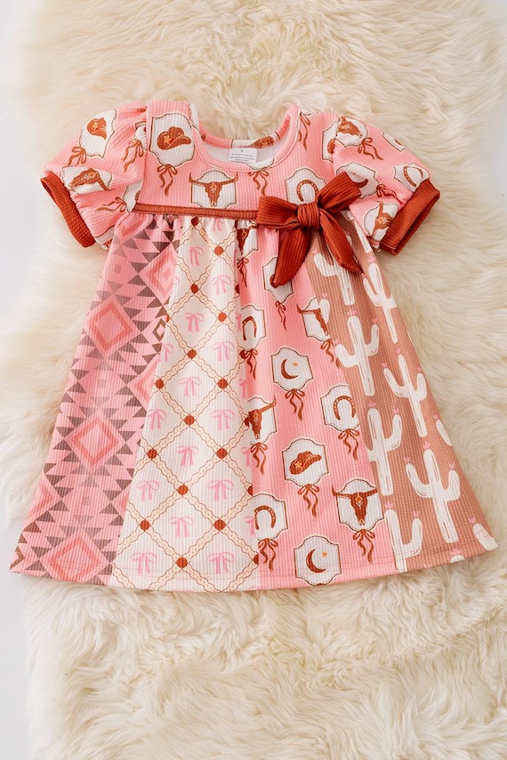 white christmas dresses Bamboo Twirl Dress in Classic Cowboy by Kyte Baby