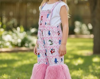 Barboteuse Dr. S pour fille à imprimés multiples et fausse fourrure. PNG50794