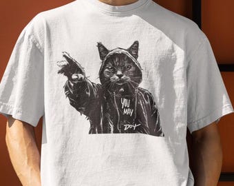 Regali gatto nero, maglietta gatto nero, mamma gatto, maglietta gatto, gattino carino, maglietta di Halloween gatto, maglietta per animali domestici, maglietta gatto per donna, maglietta gatto donna